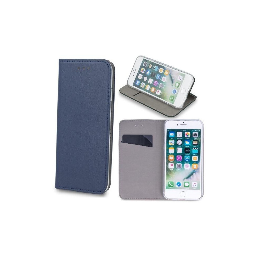 Compatible With Xiaomi 11T / 11T Pro 5G - Smart Magnetic Mobile Wallet -Navy Navy Blue 9395123709963