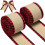 Κορδέλα από σύρμα 2Rolls Red Plaid Plaid, 18ft η καθεμία, συμβατή με χριστουγεννιάτικες 1