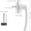 Pvc door and window handle, white Ty-XinHan 4