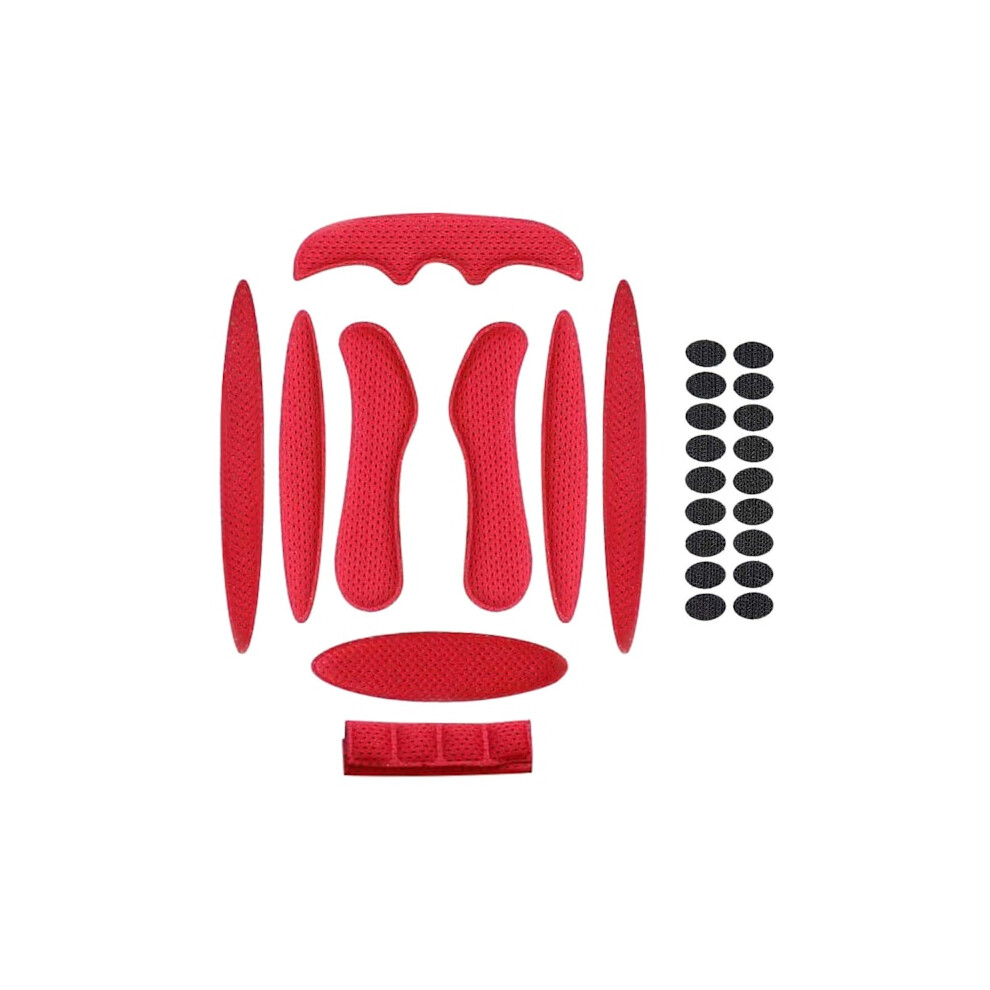 Universal Helmet Foam Pads Replacement Set Helmet Sponge Lining [Db] Red 9110895156667