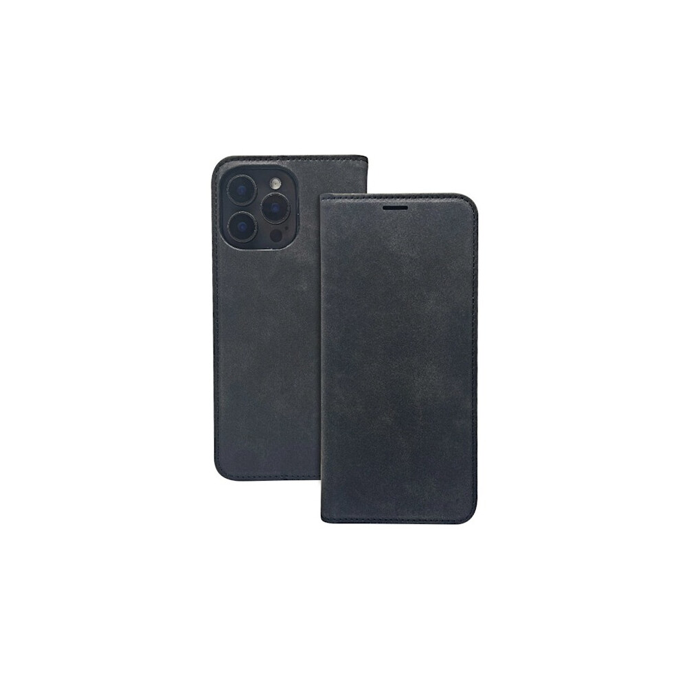 Compatible With Iphone 16 Pro Wallet Case Smart Suede - Black 9110895157220