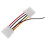 Ventola di raffreddamento per PC in plastica nera DC12V4Pin 90mm x90mm x25mm 5