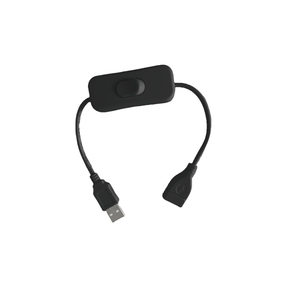 30Cm Usb Cable With Power Switch Usb2.0 Adapter Cable Male To Female Extension Cable Black 9071309650693