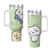 Chiikawa 40oz H2.0 Stainless Steel Vacuum Insulated Tumbler With Lid And Straw For Water, Iced Tea Or Coffee, Smoothie
