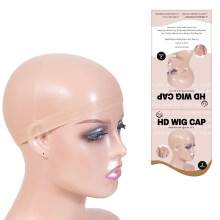 HD Transparent Lace Wig Cap for Women Breathable Lightweight Brown Adjustable Fit