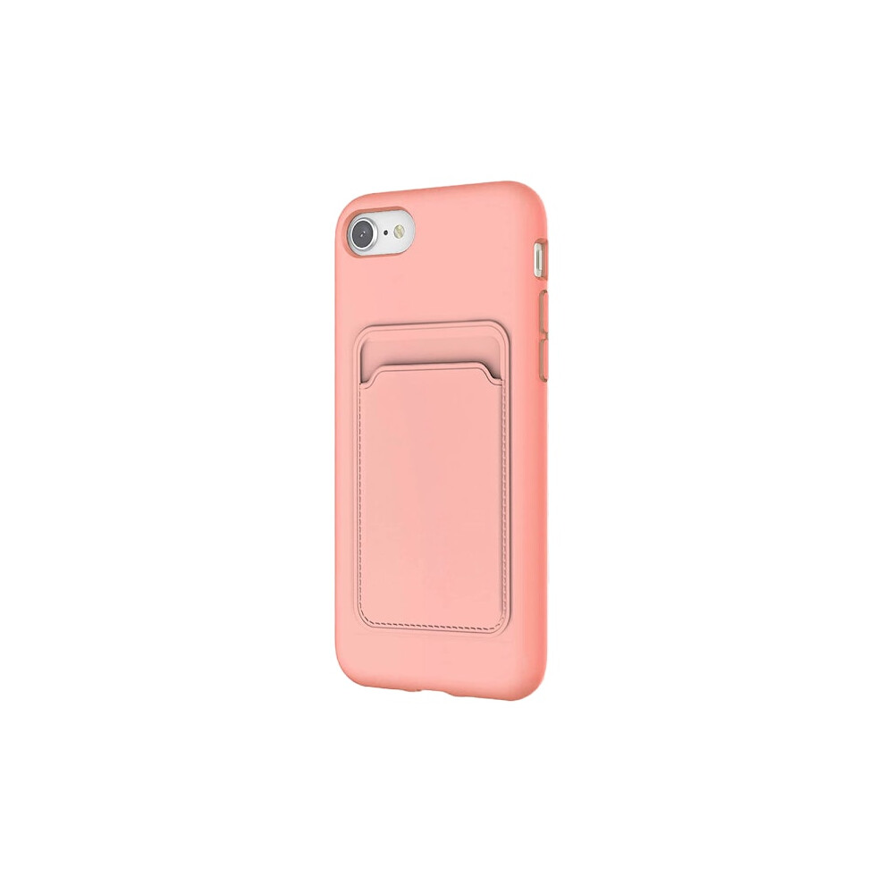 Stylish Case With Card Slot - Compatible With Iphone Se 2020 Pink 9071309652024