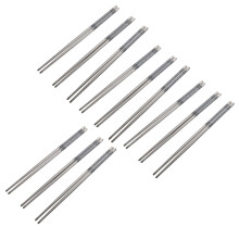 12 Pairs Reusable Stainless Steel Chopsticks, Lightweight Chinese Japanese Style Kitchen Tableware for Home Restaurant Hotel, Assorted Colors