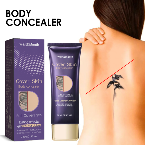 Body Concealer Cream Waterproof Full Coverage for Scars Tattoos Stretch Marks Long-Lasting 1