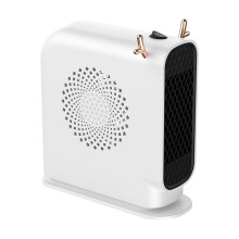 Moocorvic Portable Space Heater for Indoor Use, Electric Heater Fan Small Room, Office, Desk, Tent, Safe & Quiet (White)