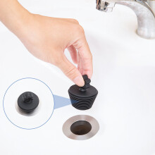 Lmueinov Silicone Bathtub Stopper Compatible with Washbasin & Sink, Universal Adjustable Bathroom Plug