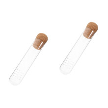 Passoire à thé en verre transparent avec couvercle, portable, en bois borosilicate de haute qualité, pour le bureau (2 pièces)