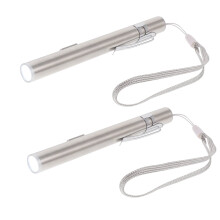 Flashlight Pen Mini LED Rechargeable Pupil Lamp for Doctor Oral Examination 2 Sets