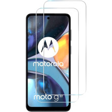 Paquete de 2 protectores de pantalla de vidrio templado para Motorola Moto G22