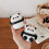 2 süße Panda-Pärchen-Hülle, kompatibel mit AirPods (Apple 1./2. Generation Bluetooth) 1