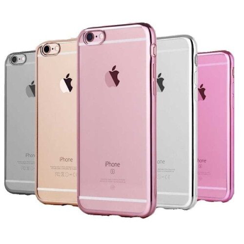 Kompatibel mit iPhone 7 Plus / 8 Plus, stoßfeste Softcase-Hülle, Silber