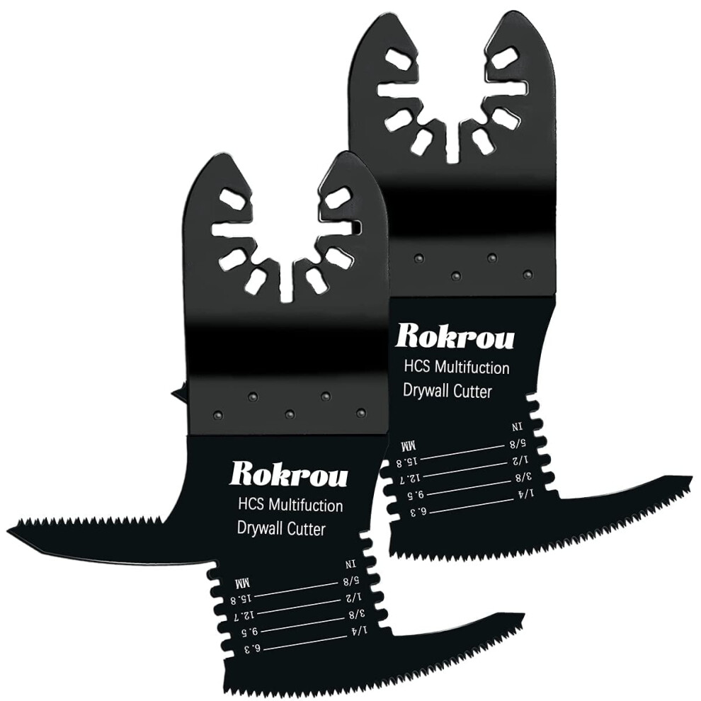 Kabuda 2Pcs Oscillating Multi Tool Blade, 3-In-1 Quick Release, Compatible With Dewalt Dremel Fein Worx Bosch Makita Milwaukee 9425574753403