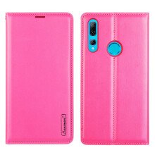 Kompatibel mit Huawei P Smart Z – Durchdachte Hanman Brieftaschenhülle in Rosenrot