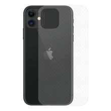 Compatible with iPhone 12 Mini Carbon Fiber Vinyl Skin Decal Protective Film Back Carbon transparent