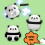 2 süße Panda-Pärchen-Hülle, kompatibel mit AirPods (Apple 1./2. Generation Bluetooth) 5