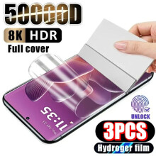 Paquete de 3 protectores de pantalla de hidrogel compatibles con Motorola E15, G86, G56, G85, G55, G05, G15, G35, G45, G10, HD - Cobertura completa