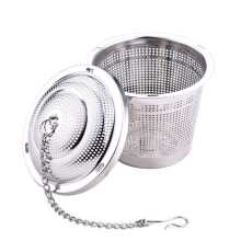 Infuseur à thé en acier inoxydable avec chaînette, 4,5 cm