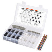 1080 stk. Dupont og JST-XH2.54-kontaktsett, 2-i-1-terminaler, sortimentssett, hus og hann-/hunnkontakter med pinhoder