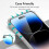 Συμβατό με iPhone15, Σκληρυμένο γυαλί 0,26 χιλ. 2,5 D 9H, Διαφανές πλήρους καρέ 6