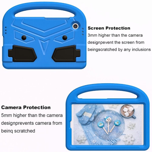 SKALO συμβατή με το Samsung Tab A9 Kids Case με λαβή και βάση - Μπλε Μπλε 2