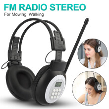 Casque radio FM portable pour tondre la pelouse, oreillette sans fil offrant une réception optimale pour le jogging et la marche, compatible avec