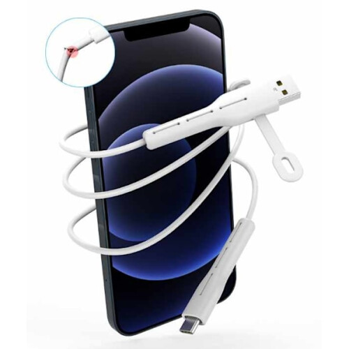 Kabelschutz – Ladekabelschutz für Lightning, 2-teilig, grau 2