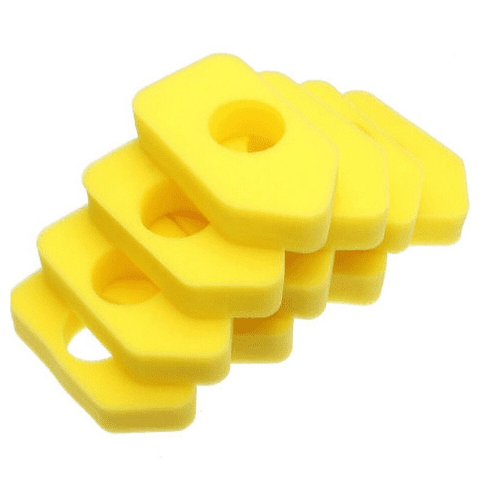 Zpshyd Mower Air Filter, 10Pcs Air Filter Yellow Foam Replacement Compatible With 986434 9425574753663