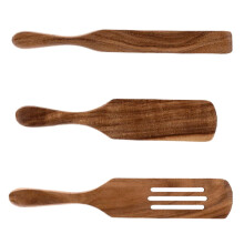 Spatulă de gătit pentru clătite, ustensile din lemn antiaderente, bucătărie, tacâmuri, salată