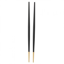 Heaveant Chopstick, 304 Stainless Steel Japanese Style Sushi Chopsticks Tableware Set for Home Kitchen Use(Black)