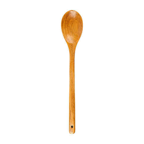 Colher de madeira gigante wileqep de 42 cm (16,5 polegadas) com cabo longo, ideal para cozinhar e mexer alimentos. Conjunto de talheres com colher