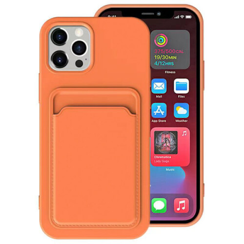 Compatível com iPhone 14 Pro - Capa Floveme prática com porta-cartões azul-escuro 2