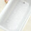 Tapete de Banheira Extra Longo Acolchoado Transparente 40" x 15,75" x 0,05" 1