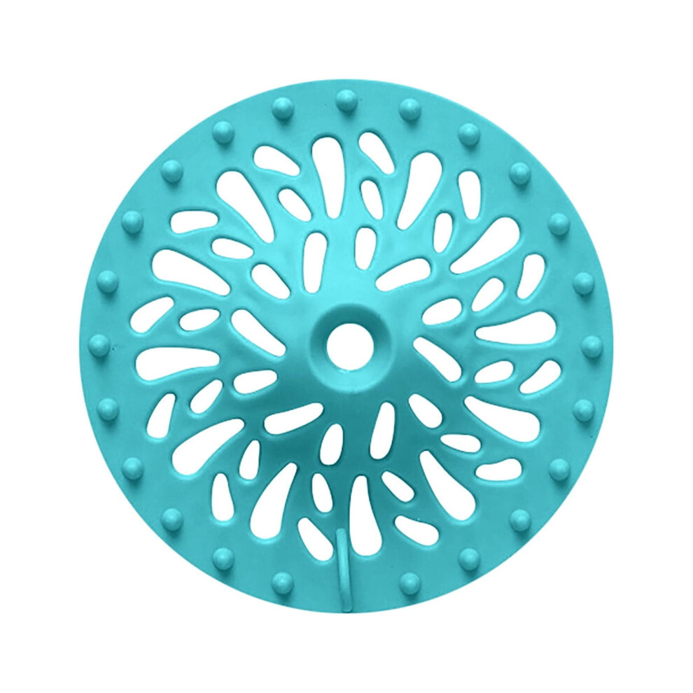 Wuljfeng Faucets 1Pcs Floor Drains Filter Hair Filter Bathroom Sewer Round Kitchen Sink (Blue ) 9425574754875