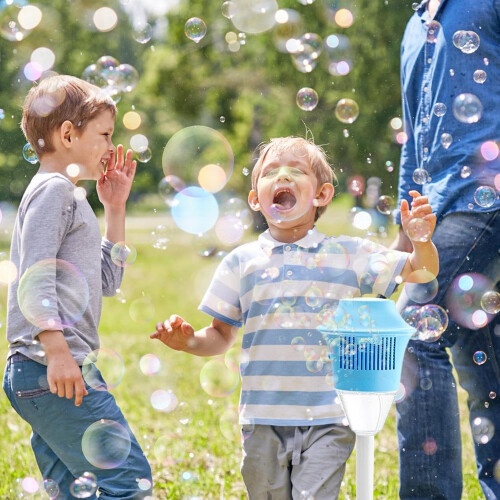 Automatic Outdoor Bubble Machine for Kids with Adjustable Height and Endless Party Fun 2