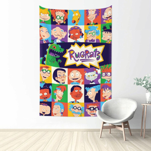 Ταπισερί Rugrats Μεγάλο Banner Κρεμαστό Τοίχο Ταπισερί Αισθητική Αφίσα Καλλιτεχνικό