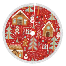 Jupe de sapin de Noël 30 pouces, tapis de sapin pour les fêtes d'hiver, jupe de sapin pour décorations de Noël rustiques