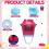 Bubble Machine for Kids with Adjustable Height, Endless Bubble Fun for Outdoor Parties 2
