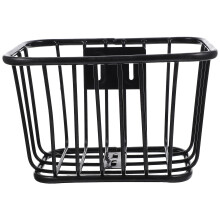 Bike Iron Basket Large Capacity Scooter Basket Children Bike Handle Basket Hollow-out Bike Basket