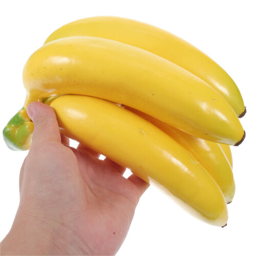 Cacho de bananas de espuma artificial, fruta falsa. 2