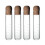 ckepdyeh 4PCS Glass Strainers for Long Leaf Tea, Reusable Glass Diffuser with Cork Loose Tea Steeper Filter for Cup 6