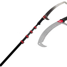Telescopic Pole Saw 24Ft Aluminum Extendable Tree Pruning Saw with Ergonomic Grip for Branch Trimming