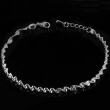 SANAG Woman Silver Plated Heart Butterfly Anklets Chain Ankle Bracelet Foot Jewelry Beachwear