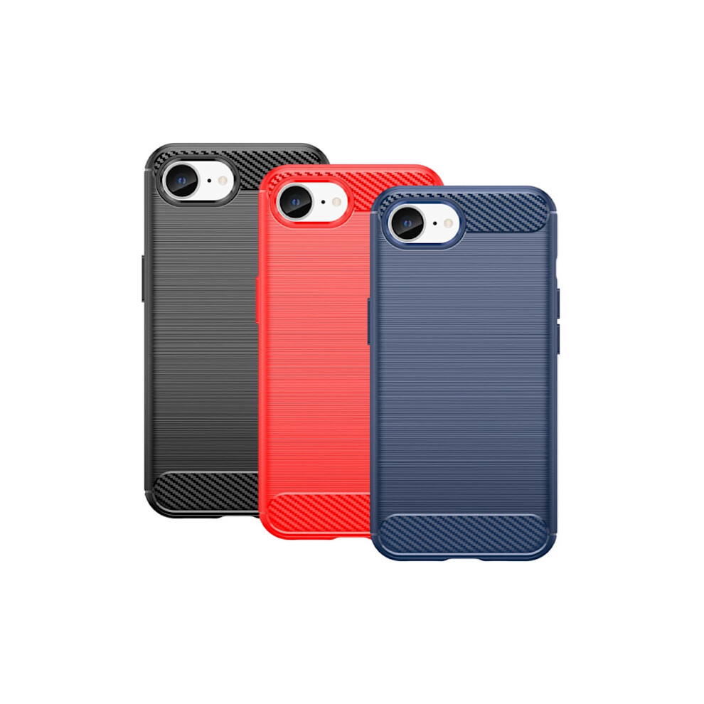 Skalo Compatible With Iphone 16E Armor Carbon Case - More Colors Blue 9083649936252