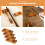 4 Pcs Chopsticks Pillow Rest Spoon Cradle Wood Phoebe 5