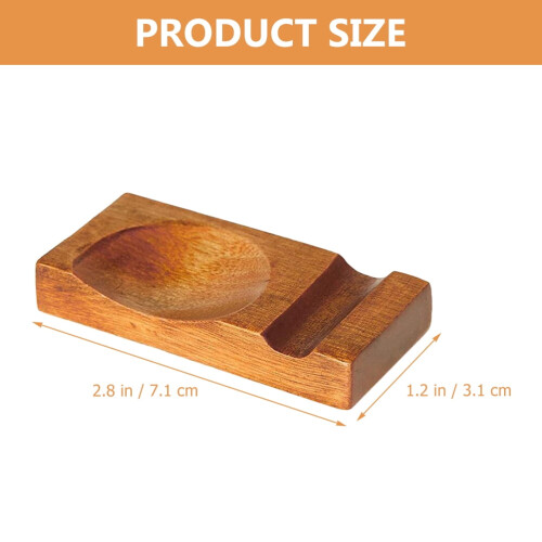 4 Pcs Chopsticks Pillow Rest Spoon Cradle Wood Phoebe 1