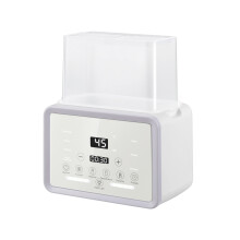 Baby Bottle Warmer and Sterilizer, Dual Capacity, 48H Constant Heat, LED Display, Night Light